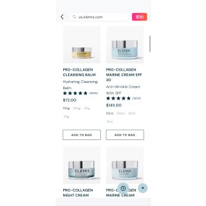 $72 Skincare Special Promotions & Discounts ELEMIS：你的新年仪式在等着你。任何全尺寸购买都不要错过这个129美元的3件套礼物。