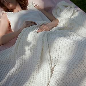 BEDSURE Cooling Waffle Blanket