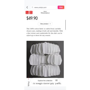 $49.90 Oxford Shirt | UNIQLO Masterpiece 2026 Spring/Summer | UNIQLO US 优衣库：由耐用、舒适的100%棉制成，我们的经典牛津衬衫在任何季节都能轻松上下造型。

立即购买