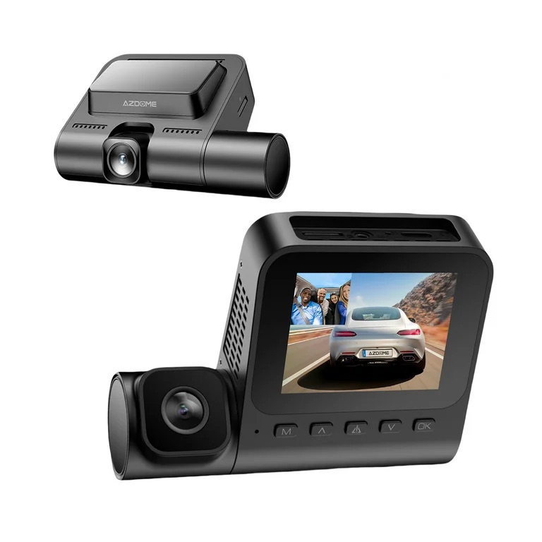AZDOME Dash Cam V600 Dual Channel 1080P Super Night Vision G-Sensor 24H Parking Monitor 1-Pack 2.4 Inch Screen - Walmart.com