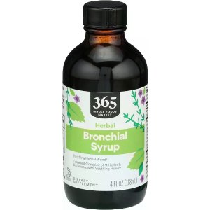 $11.28 365 by Whole Foods Market, Herbal Bronchial Syrup, 4 fl oz : Everything Else