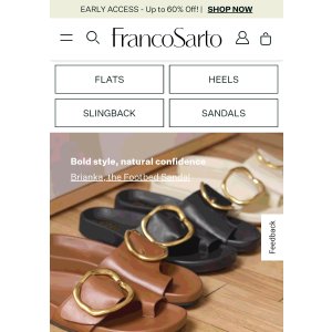  Franco Sarto Shoes  EARLY ACCESS - Up to 60% Off!