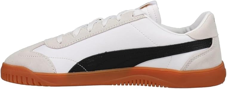 Amazon.com | PUMA Men's Club 5v5 Shoes Sneaker, White Black-Feather Gray, 10.5 | Soccer