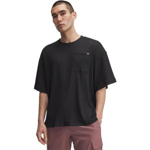 $14.40 Under Armour Men s Rival Waffle Crew, (001) Black / / Black, Medium at Amazon Men’s Clothing store