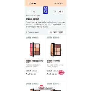  Make Up For Ever春季七折大促
