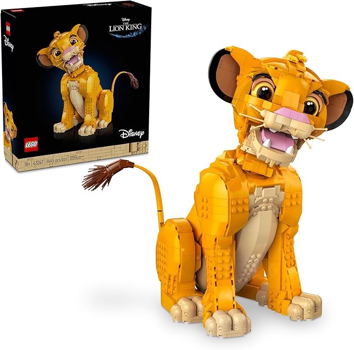 降价LEGO Disney Young Simba the Lion King Building Sets for Adults - Buildable Figurine 43247 :