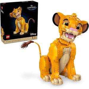 $87.99 降价LEGO Disney Young Simba the Lion King Building Sets for Adults - Buildable Figurine 43247 :