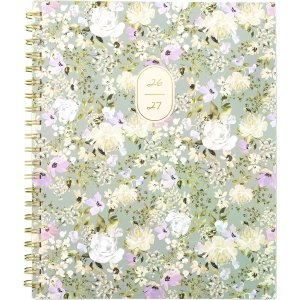 $18.74 Cambridge Planner 2026-2027 Weekly & Monthly Academic 12-Month July-June, 8-1/2  x 11 , Leah Bisch, Peony Field (LB51-905A) : Office Products