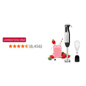 $19.99 Bonsenkitchen Immersion Handheld Blender - Powerful and Versatile