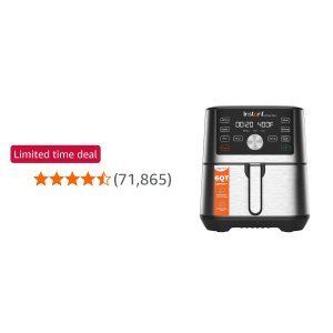 $64 Instant Pot Vortex Plus 6QT XL Air Fryer - Versatile and Convenient