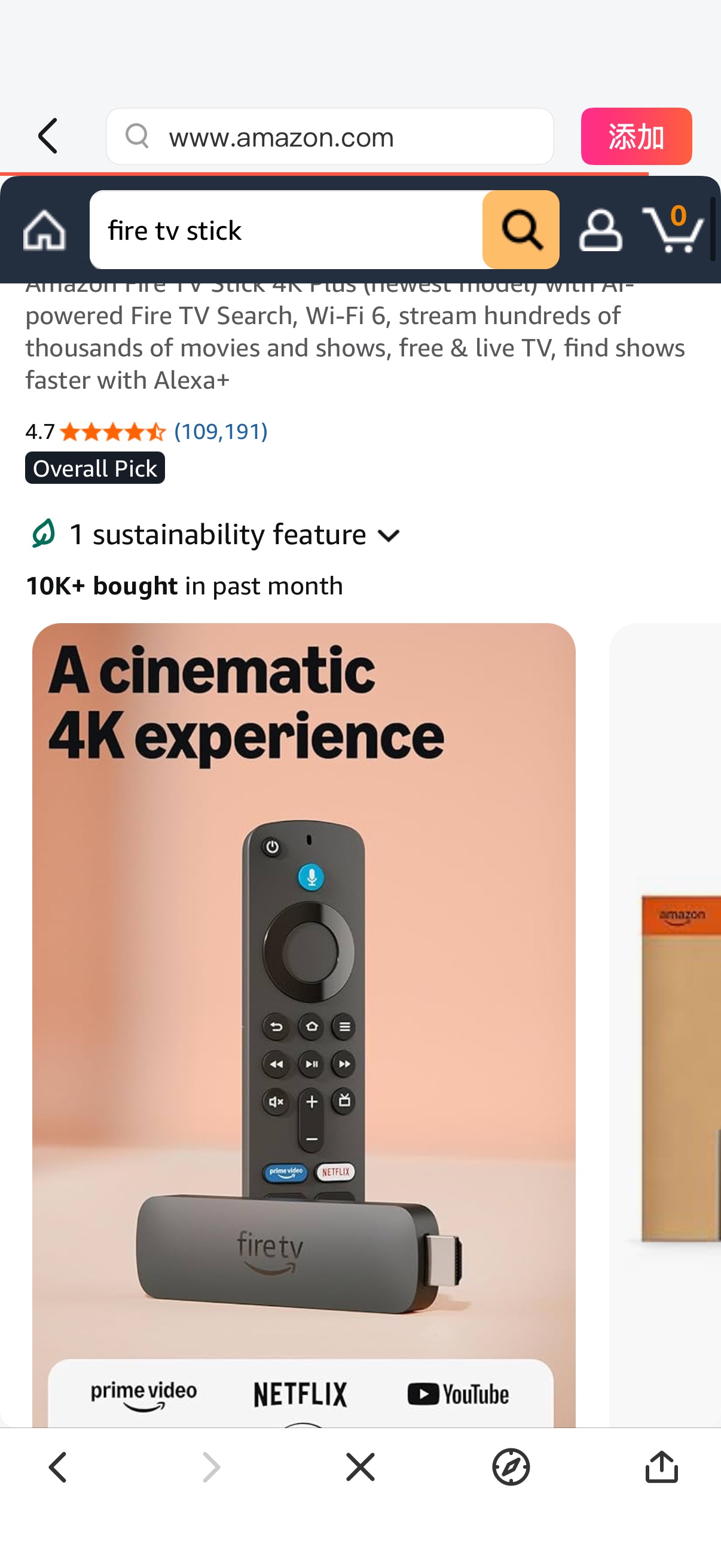 Amazon.com: Amazon Fire TV Stick 4K Plus (newest model) with AI-powered Fire TV Search, Wi-Fi 6, stream hundreds of thousands of movies and shows, free & live TV, find shows faster with Alexa+