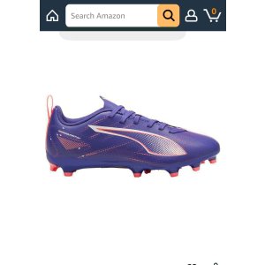 $15.66 Puma Unisex-Child, Ultra Play Firm Artificial Ground, Lapis Lazuli-Puma White-Sunset Glow, Big Kid 11 : Clothing, Shoes & Jewelry