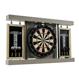 $149.00 Prescott Bristle Dartboard Cabinet Set, Official Size Dart Board, by Barrington Billiards - Walmart.com