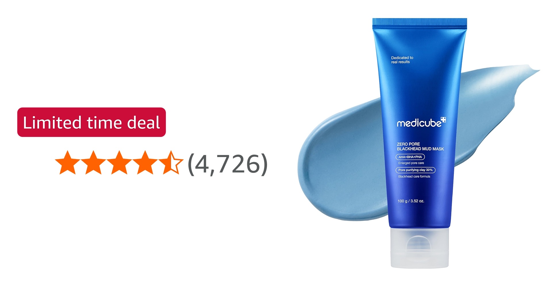 medicube Zero Pore Blackhead Mud Facial Mask - Skin Cooling & Pore Tightening