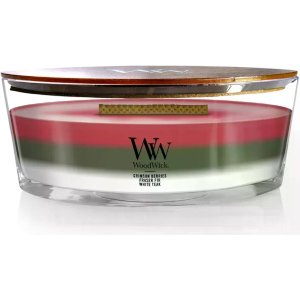 $16.15 WoodWick Winter Garland Trilogy Holiday Candle Gifts for Women and Men, 16 oz Ellipse Trilogy Candle with Crackling Wick : Home & Kitchen