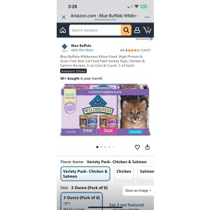 Blue Buffalo Wilderness 猫罐头 6罐叠加特价平均才5毛一罐 Blue Buffalo Wilderness 猫罐头 6罐叠加特价平均才5毛一罐