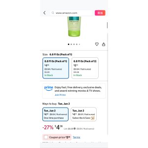 $2.17 Amazon.com : Garnier Fructis Pure Clean Styling Hair Gel, Extra Strong Hold for Up to 24HRs, Non-Flaking, Non-Sticky Formula with Aloe Extract, Made for All Hair Types, 6.8 fl oz (Packaging May Vary) 