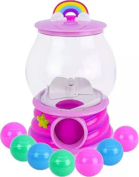 Gumball Magic Gumball Machine Toy – Interactive Light Up Surprise Machine with 7 Gumball Reveals, Squishy Fidget Toys, Puffy Stickers & Positive Affirmations, Collectible Toy for Kids Girls Boys 4–10 