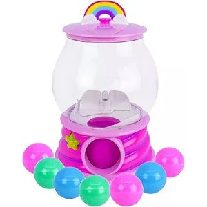 $9.61 Gumball Magic Gumball Machine Toy – Interactive Light Up Surprise Machine with 7 Gumball Reveals, Squishy Fidget Toys, Puffy Stickers & Positive Affirmations, Collectible Toy for Kids Girls Boys 4–10 