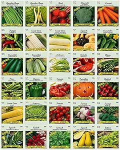 Amazon.com : 30 Packs of Deluxe Valley Greene Heirloom Vegetable Garden Seeds Non-GMO(Guaranteed 30 Different Varieties as Listed) : Patio, Lawn &amp; Garden