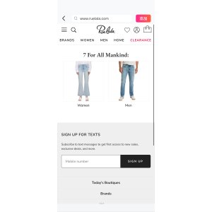 $0 Rue La La — 7 For All Mankind: