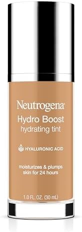 Amazon.com : Neutrogena Hydro Boost Hydrating Tint Foundation Makeup for Dry Skin, with Hyaluronic Acid, Lightweight Oil-Free Water Gel, Non-Comedogenic, 85 Honey Color 1.0 fl. oz : Beauty &