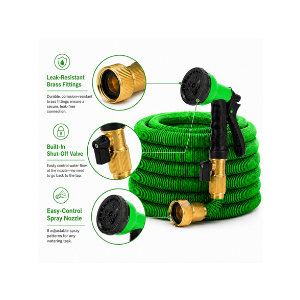 $24.99 GrowGreen Expandable Garden Hose 50ft