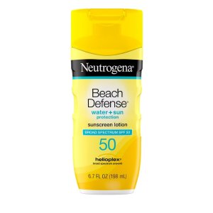 $7.88 Neutrogena Beach Defense SPF 50 Sunscreen Lotion, Oil-Free, 6.7 oz HSA/FSA Eligible - Walmart.com