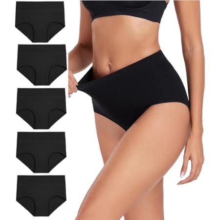 Hanes womens Cotton Brief Underwear, 10 Pack - Brief Black, 7 US at Amazon Women’s Clothing store