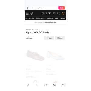 $0 Up to 60% Off Prada: / Gilt