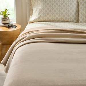 $8.97 Better Homes & Gardens Velvet Plush Soft Bed Blanket, King Size, Almond Biscuit - Walmart.com