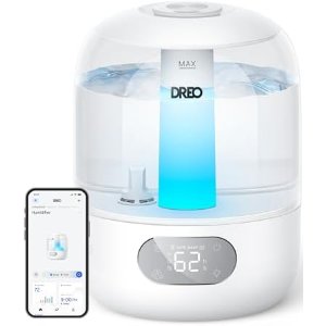 $29.94 Amazon.com: DREO Humidifiers for Bedroom, Cool Mist Ultrasonic Humidifier with 26dB Quiet & RGB Lighting, Top Fill 3L Tank, Easy Clean, 30 Hr Runtime for Home, Baby, Plant, Nursery, Work