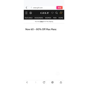 $0 Now 60 – 80% Off Max Mara: / Gilt
