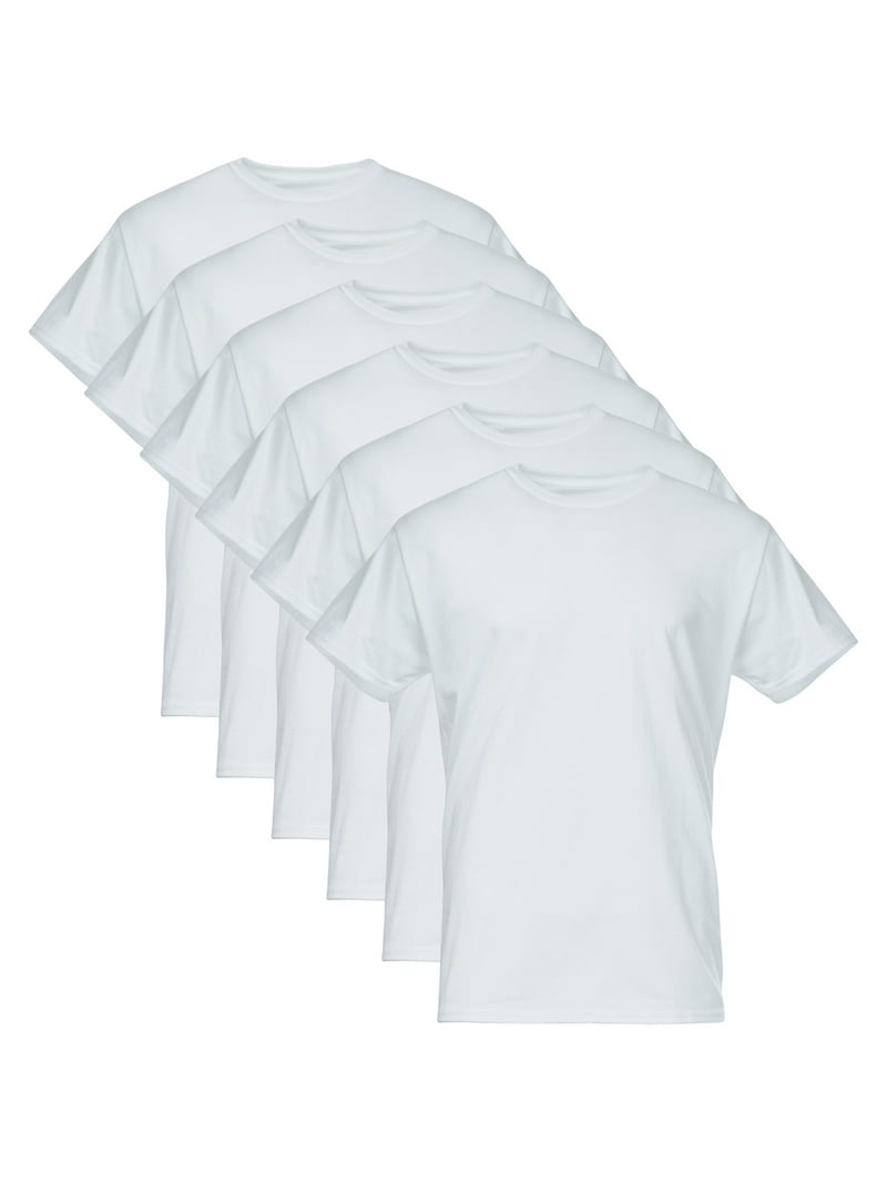 Gildan Men's Softstyle Crew Neck Tees, 6-Pack, Sizes S-2X - Walmart.com