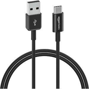 $5.99 Amazon Basics USB-C to USB-A 2.0 Fast Charger Cable, 480Mbps Data Transfer Speed, USB-IF Certified, for Apple iPhone 16/15, iPad, Samsung Galaxy, Tablets, Car, 3ft, Black : Electronics