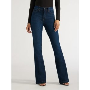 $19.99 Sofia by Sofia Vergara Women s and Women s Plus Melisa Flare High Rise Jeans, 30.5 , 32.5  and 34.5  Inseams, Sizes 0-28 - Walmart.com