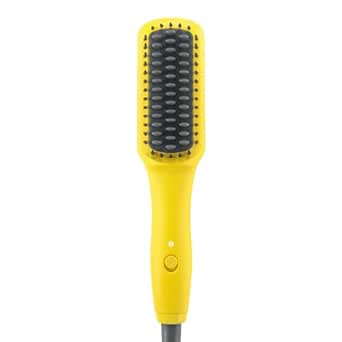 Amazon.com: Drybar The Baby Brush Crush Mini Heated Straightening Brush, Corded Electric, Yellow : Beauty &amp; Personal Care
