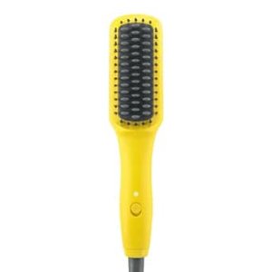 $41.30 Amazon.com: Drybar The Baby Brush Crush Mini Heated Straightening Brush, Corded Electric, Yellow : Beauty & Personal Care