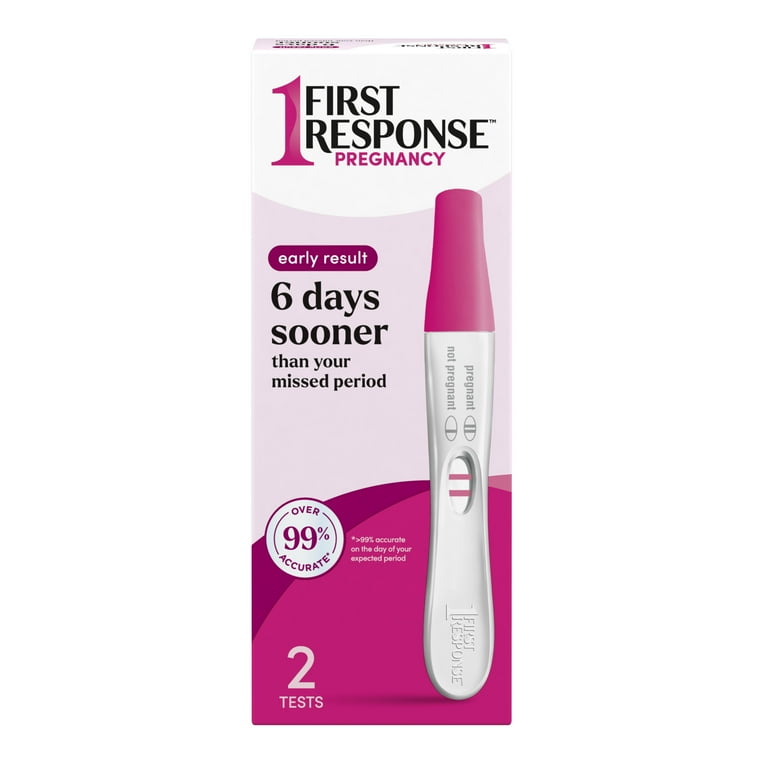 First Response Early Result Pregnancy Test Sticks, 3 Minute Results, 2 Count HSA/FSA Eligible - Walmart.com