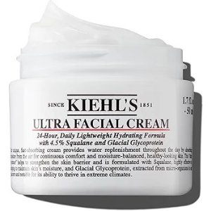 $26.32 Kiehl s Ultra Facial Cream, with 4.5% Squalane to Strengthen Skin s Moisture Barrier, Skin Feels Softer and Smoother, Long-Lasting Hydration, Easy and Fast-Absorbing, Suitable for All Skin Types : Bea