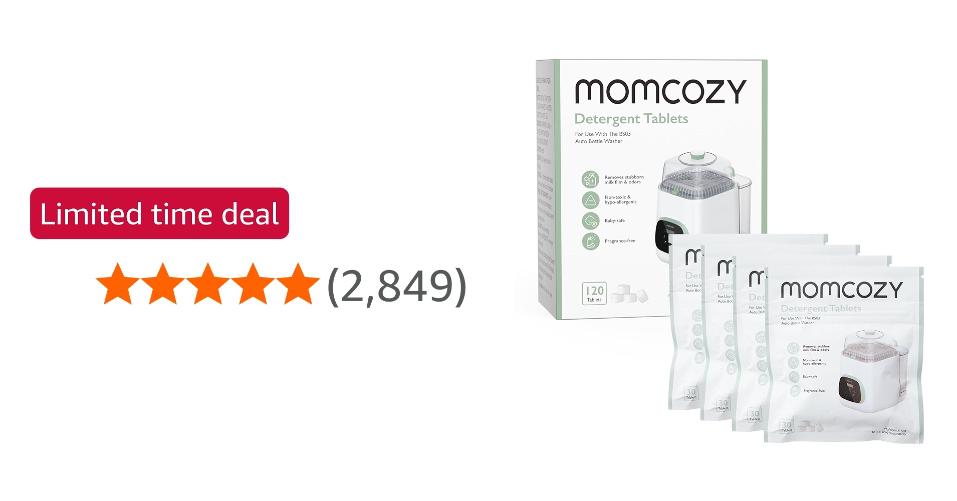 Momcozy Official Washing Block - Powerful Cleaning for Baby Bottles