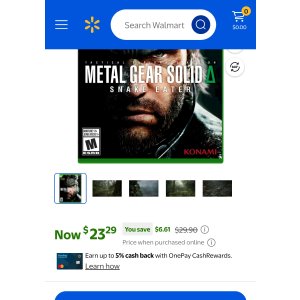 $23.29 Konami Metal Gear Solid: Snake Eater Tactical Edition, Xbox Series X - Walmart.com