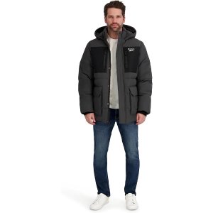 $39 Reebok Mens Puffer Parka Heavyweight Jacket, Reebok 男士重型夹克