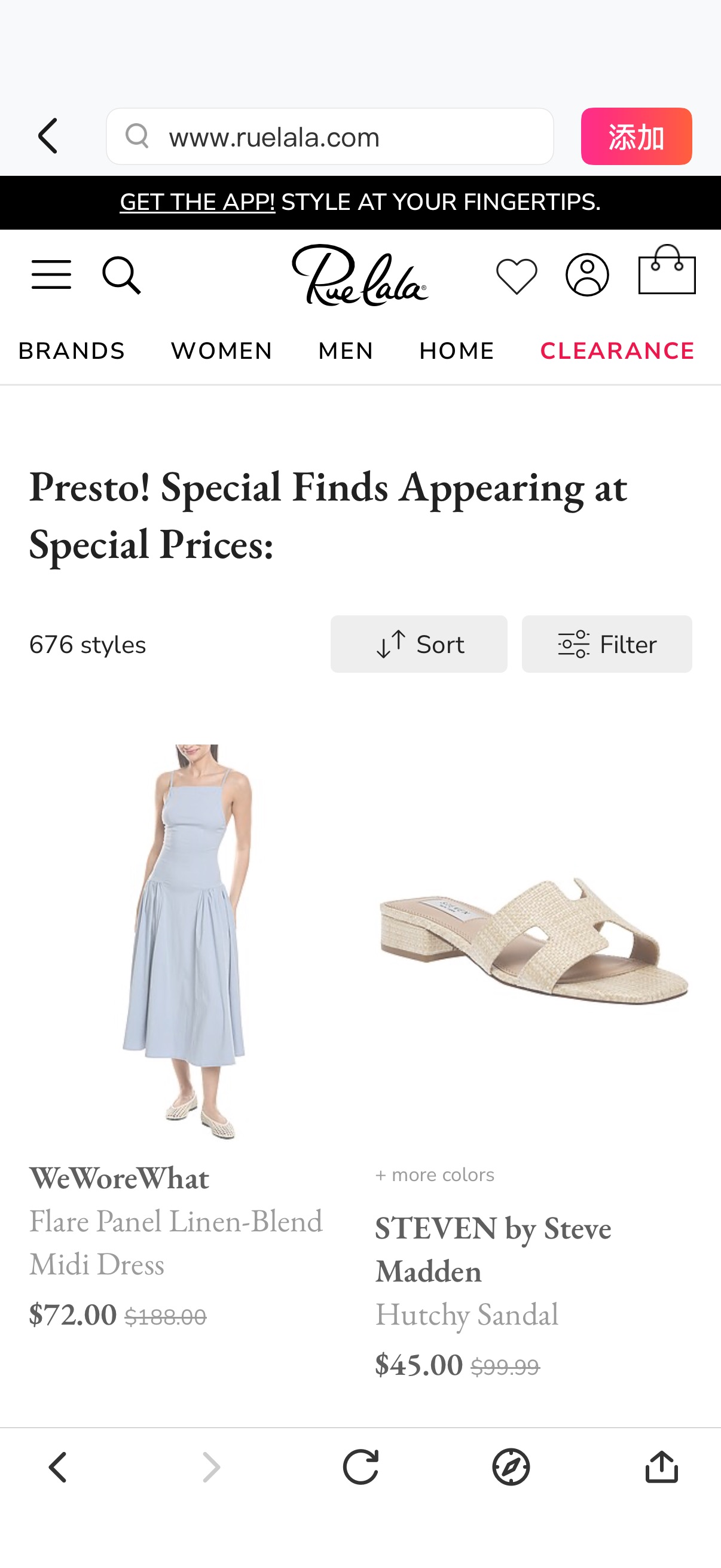Rue La La — Presto! Special Finds Appearing at Special Prices: