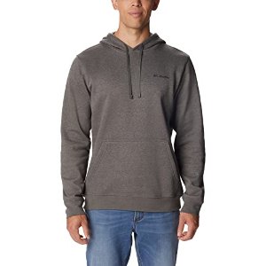 $15.02 Columbia Mens Trek Long Sleeve Hoodie, Charcoal Heather/CSC Sleeve Logo, 1X at Amazon Men’s Clothing store