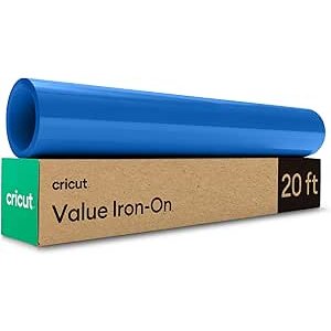 $11.50 Amazon.com: Cricut® Value Iron-On, Blue (12 in x 20 ft)- HTV Heat Transfer Vinyl
