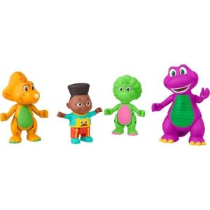 $6.50 Amazon.com: Barney’s World Toddler Toys by Fisher-Price, Hey Friends Pack with four figures to make up adventures, Kids Ages 2+ Years : Toys & Games