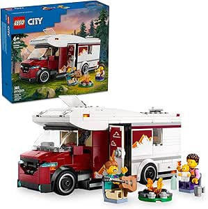 Amazon.com: LEGO City Holiday Adventure Camper Van Building Toy Set - Vacation Toy for Kids, Boys and Girls, Ages 6+ - Includes 3 Minifigures and Accessories - Gift Idea for Birthdays &amp; 