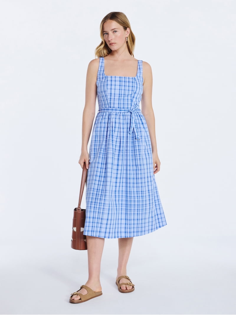 Free Assembly Women’s and Women's Plus Sleeveless Belted Cotton Midi Dress, Sizes XS-4X - Walmart.com