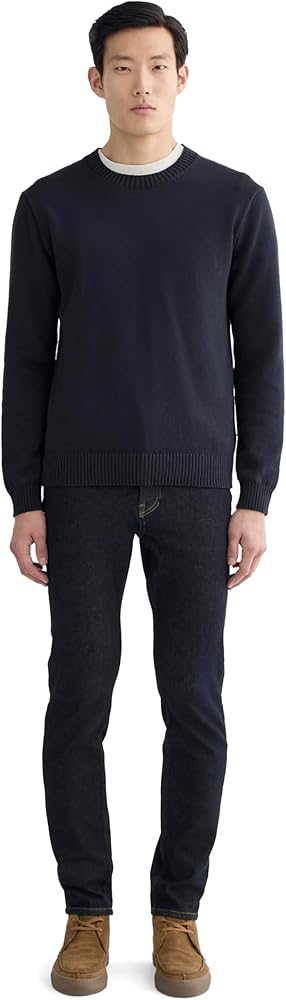 Everlane The Slim 4-Way Stretch Organic Jean | Uniform - Dark Indigo Size 33x34 at Amazon Men’s Clothing store